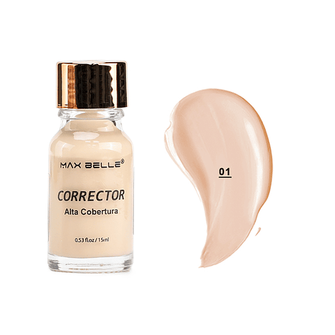 Corrector LiquidoAlta Cobertura - 6 tonos disponibles