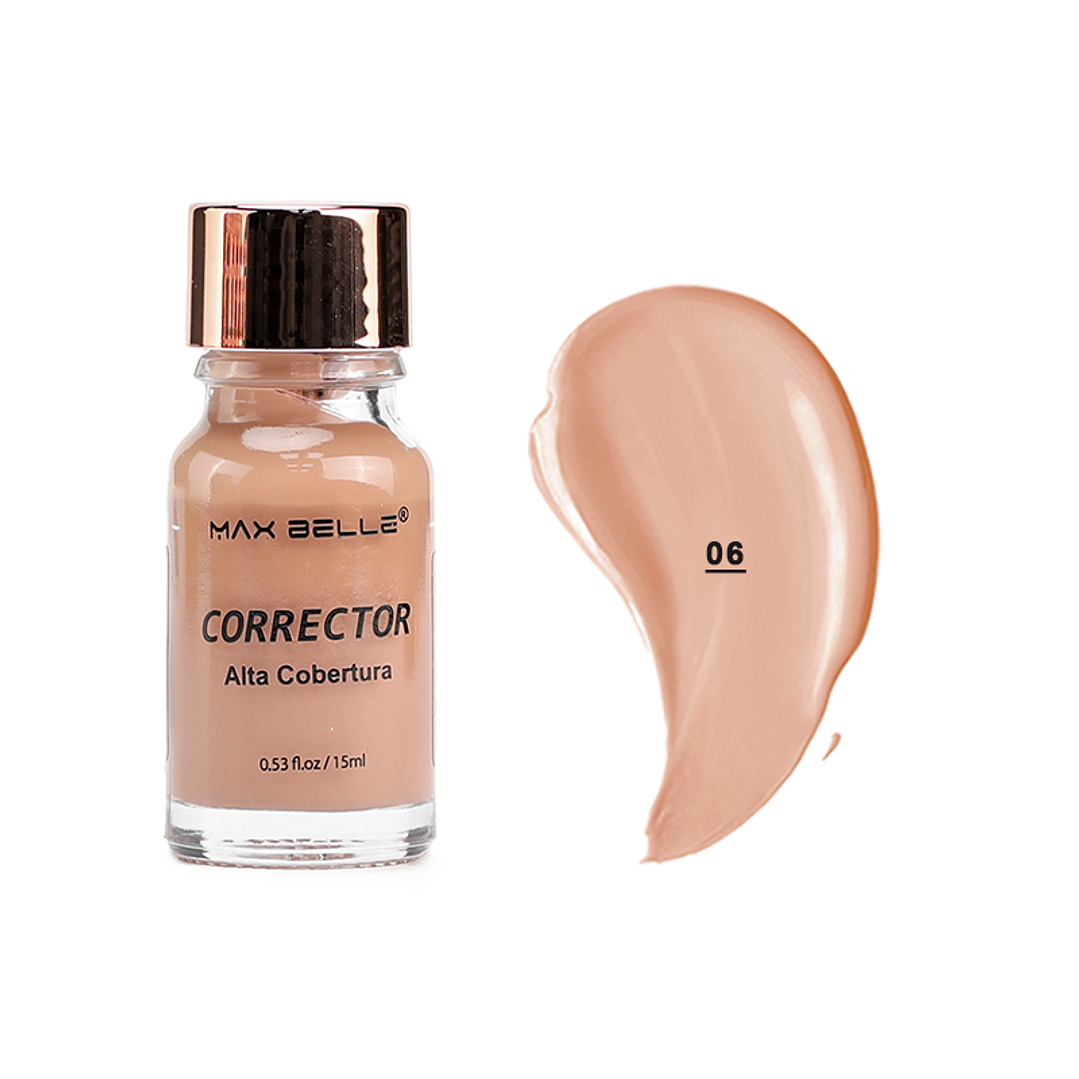 Corrector LiquidoAlta Cobertura - 6 tonos disponibles 6
