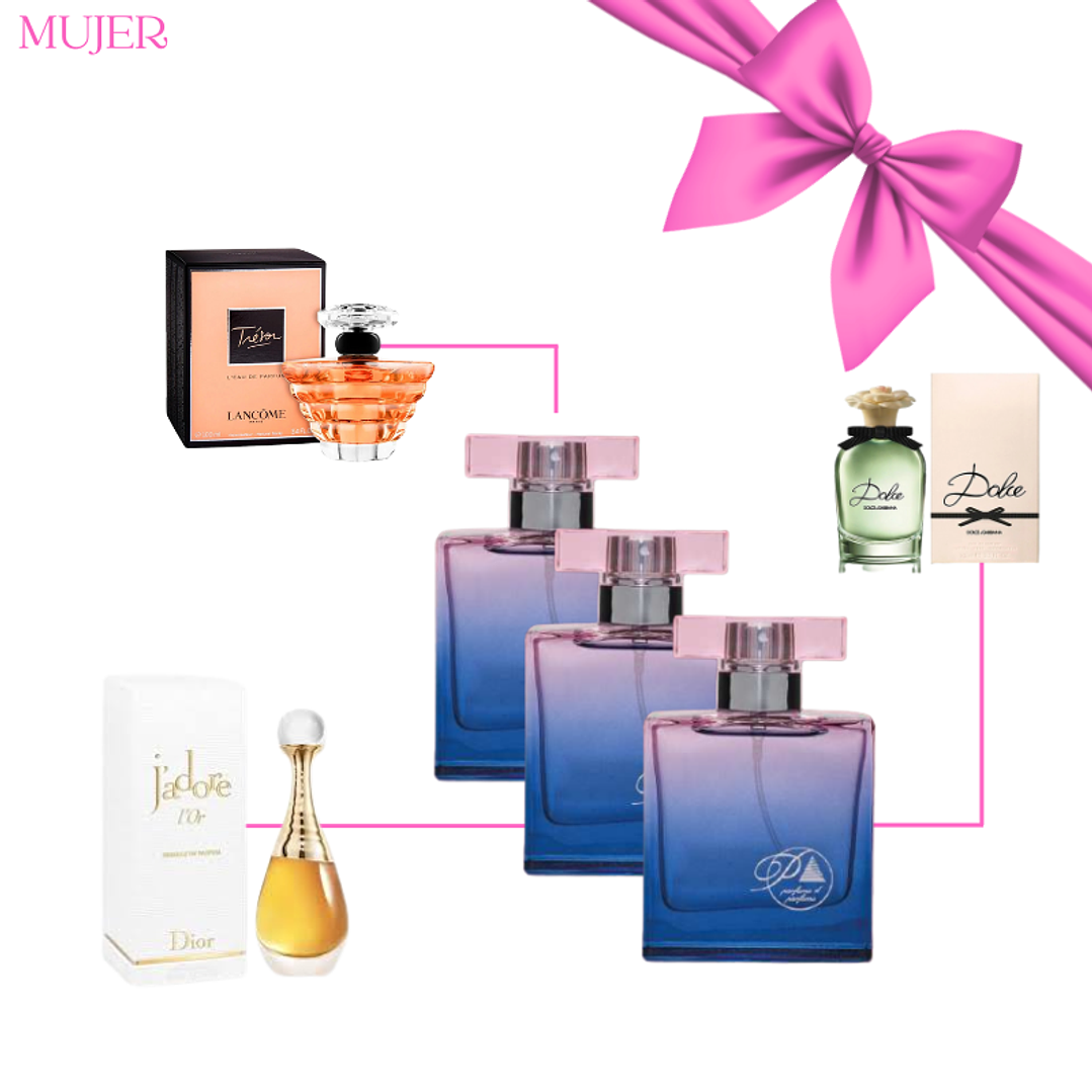Pack 3 Perfumes- Fans de los aromas Dulces (Floral y Frutal) 1
