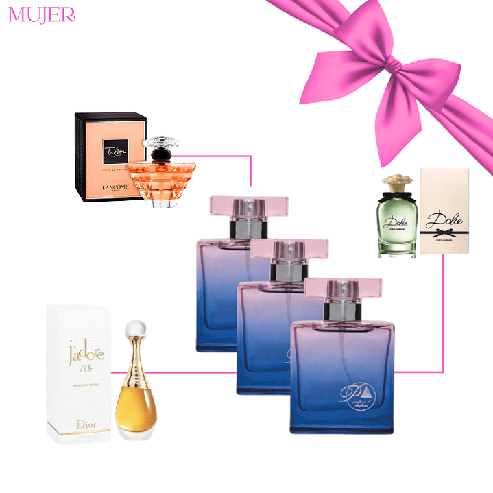 Pack 3 Perfumes- Fans de los aromas Dulces (Floral y Frutal) 1