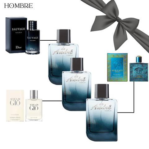 Pack 3 Perfumes- Inspirados en las fragancias más deseadas - HOMBRE
