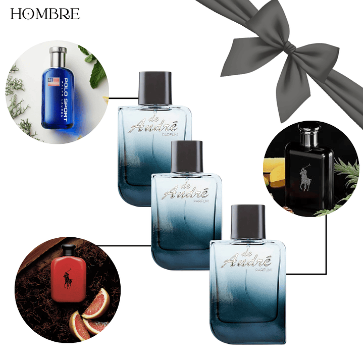 Pack 3 Perfumes- Fans de Polo - HOMBRE 1