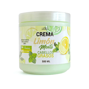 Mascarilla Capilar Limon y Menta- Cabellos Grasos