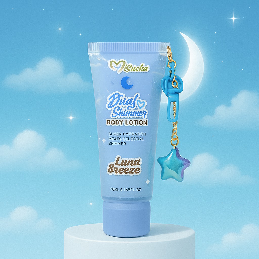 Shimmer Body Lotion Luna Breeze - Con charms para colgar