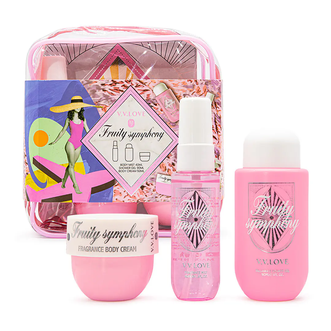 Kit de Viaje Fruity Symphony Dupe Sol de Janeiro 1