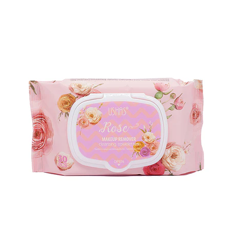 Toallitas Desmaquillante con Extracto de Rosas
