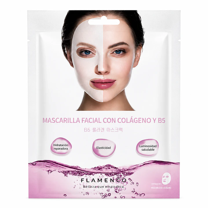 Mascarilla Facial con Colágeno y Vitamina B5 1