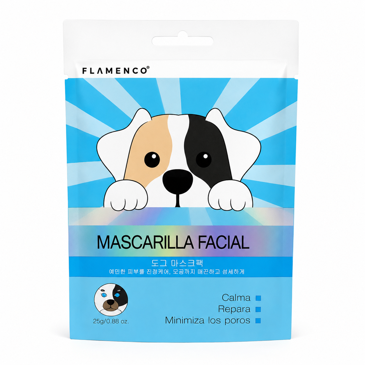 Mascarilla Facial con Carita de Perrito