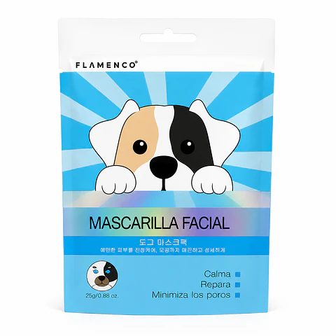 Mascarilla Facial con Carita de Perrito