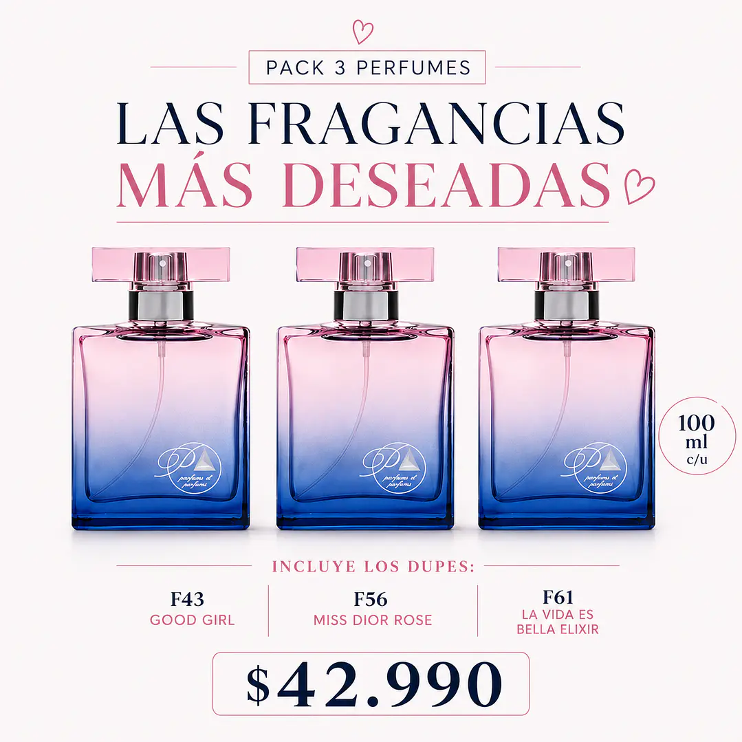 A. Pack 3 Perfumes- Inspirados en las fragancias más deseadas 3