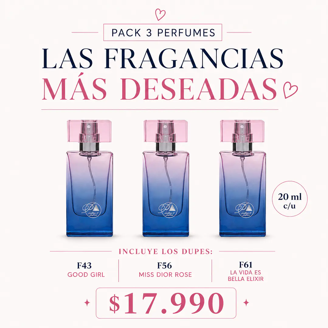 A. Pack 3 Perfumes- Inspirados en las fragancias más deseadas 2