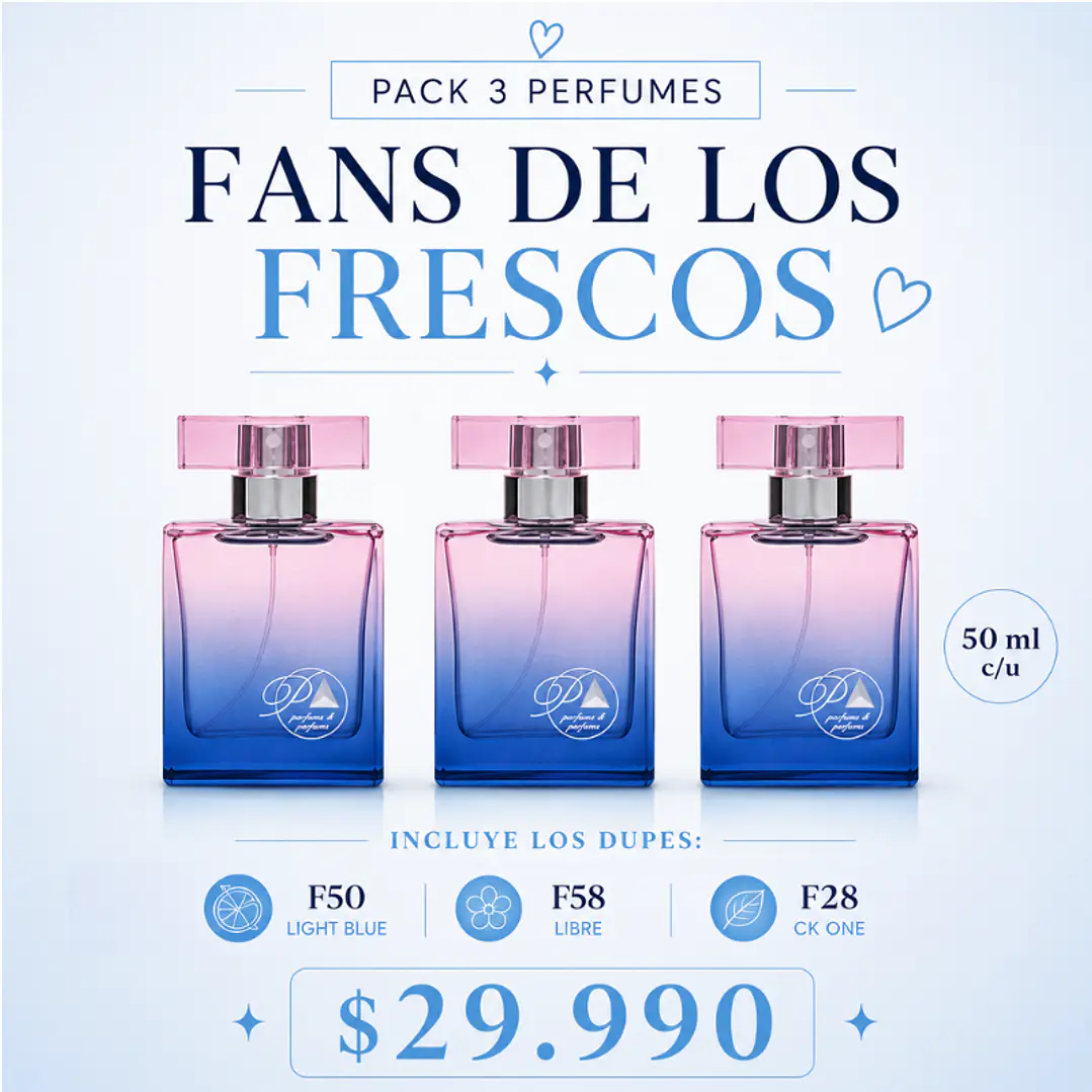 B. Pack 3 Perfumes- Fans de los aromas Frescos (Citrico y maderoso) 1