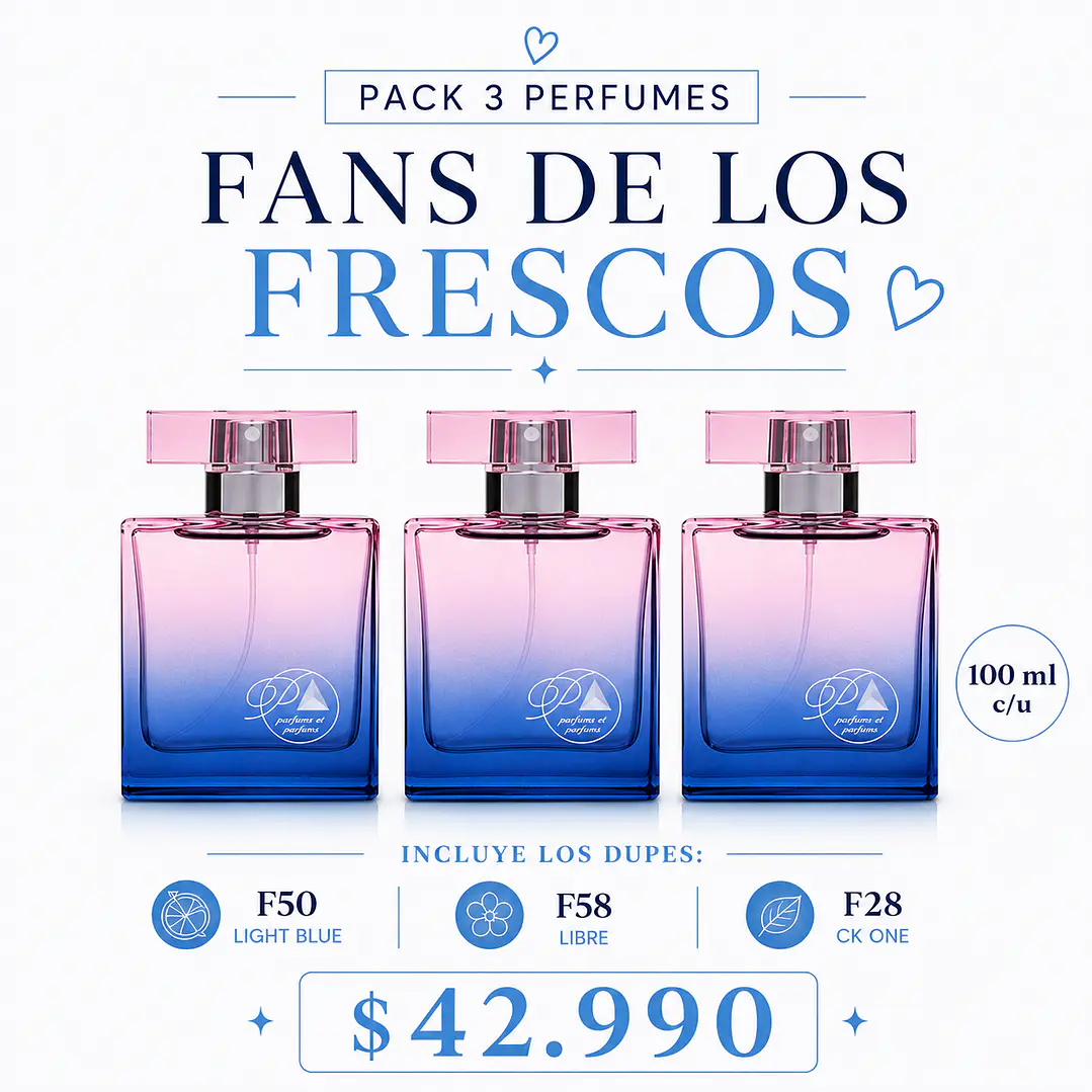 B. Pack 3 Perfumes- Fans de los aromas Frescos (Citrico y maderoso) 2