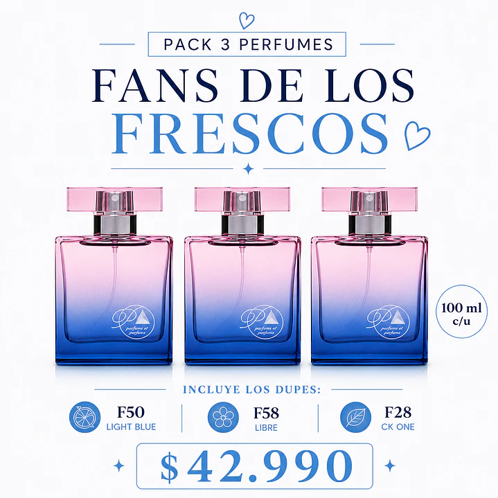 B. Pack 3 Perfumes- Fans de los aromas Frescos (Citrico y maderoso) 2