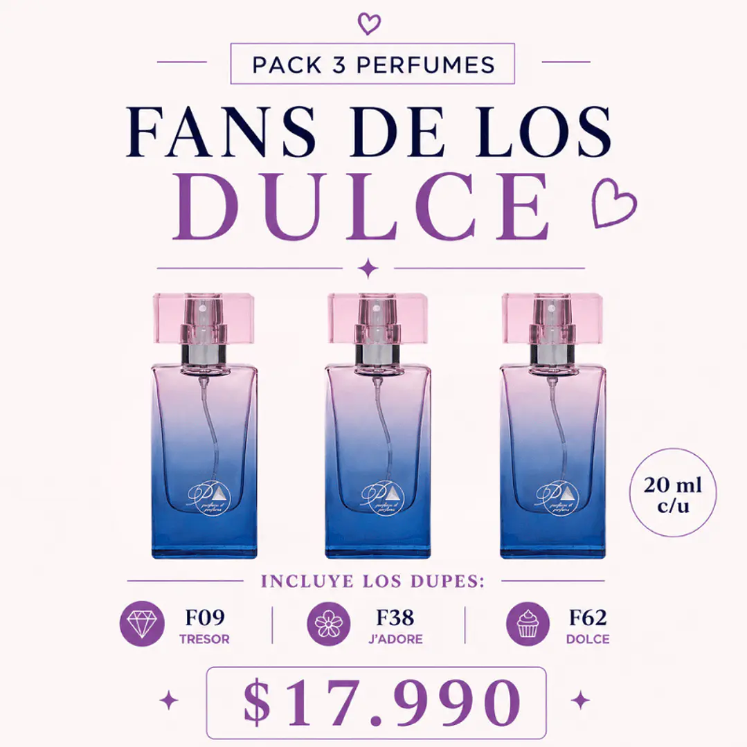 C. Pack 3 Perfumes- Fans de los aromas Dulces (Floral y Frutal) 2