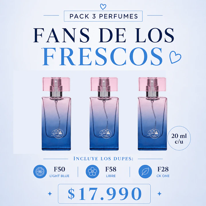 B. Pack 3 Perfumes- Fans de los aromas Frescos (Citrico y maderoso) 3