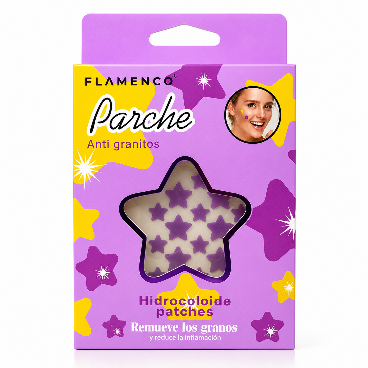 Parches Anti Granitos con diseño Estrellitas 72 unidades