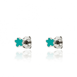 Pendientes flor esmalte