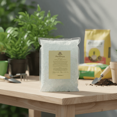 1 kg Granel Raindrops Hidrogel Acrilato de Potasio 