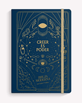 Cuaderno Creer Es Poder - Bruja Moderna Dalia F. Walker - Azul  Hojas Micropuntilladas