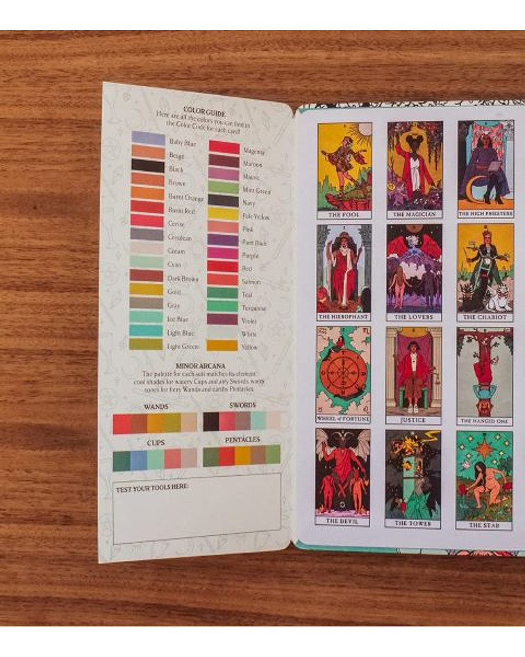 Libro para Colorear Modern Witch Tarot - En Inglés ( Modern Witch Tarot Coloring Book)