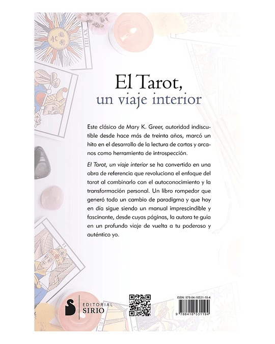 ﻿Libro El Tarot, Un Viaje Interior de Mary K. Greer 