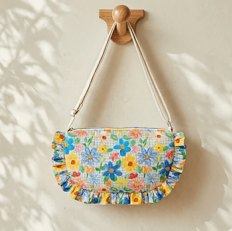 Bolso con volantes Greta
