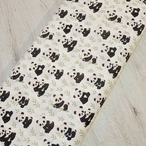 Tela estampado osos panda