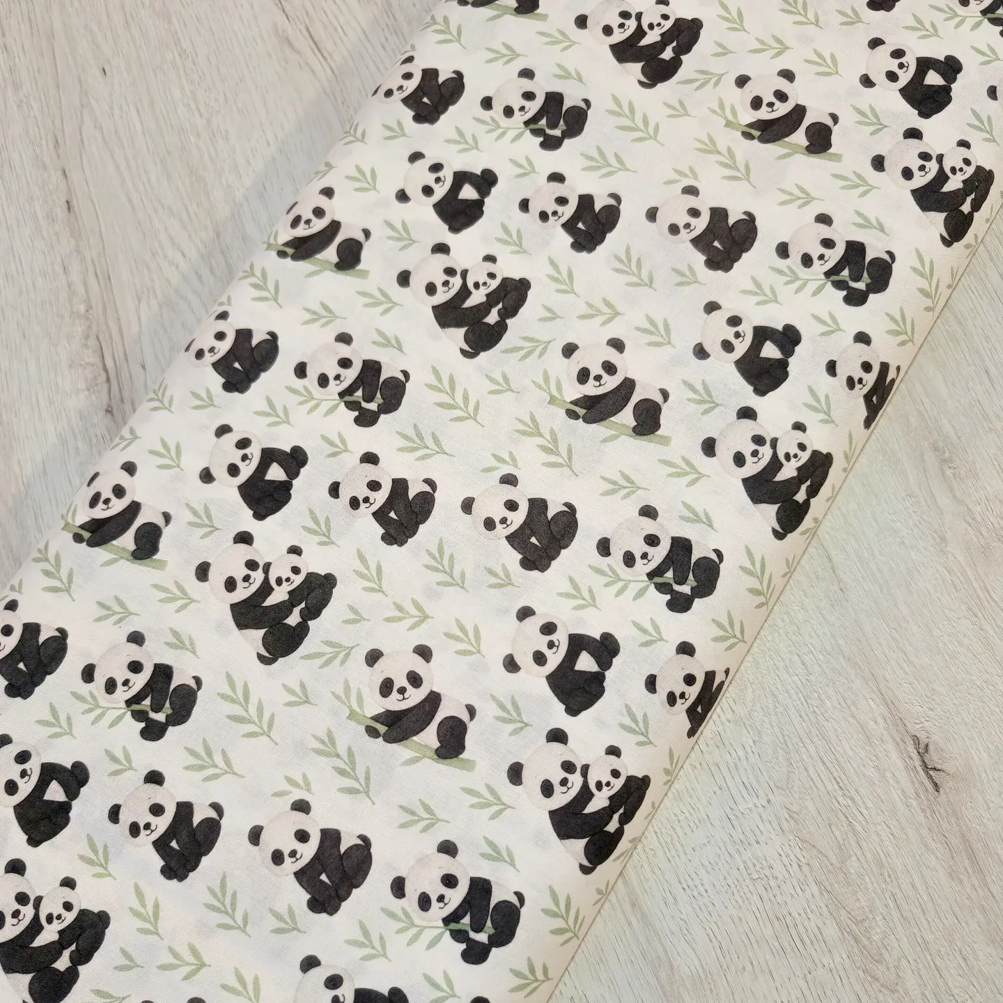Tela estampado osos panda 1