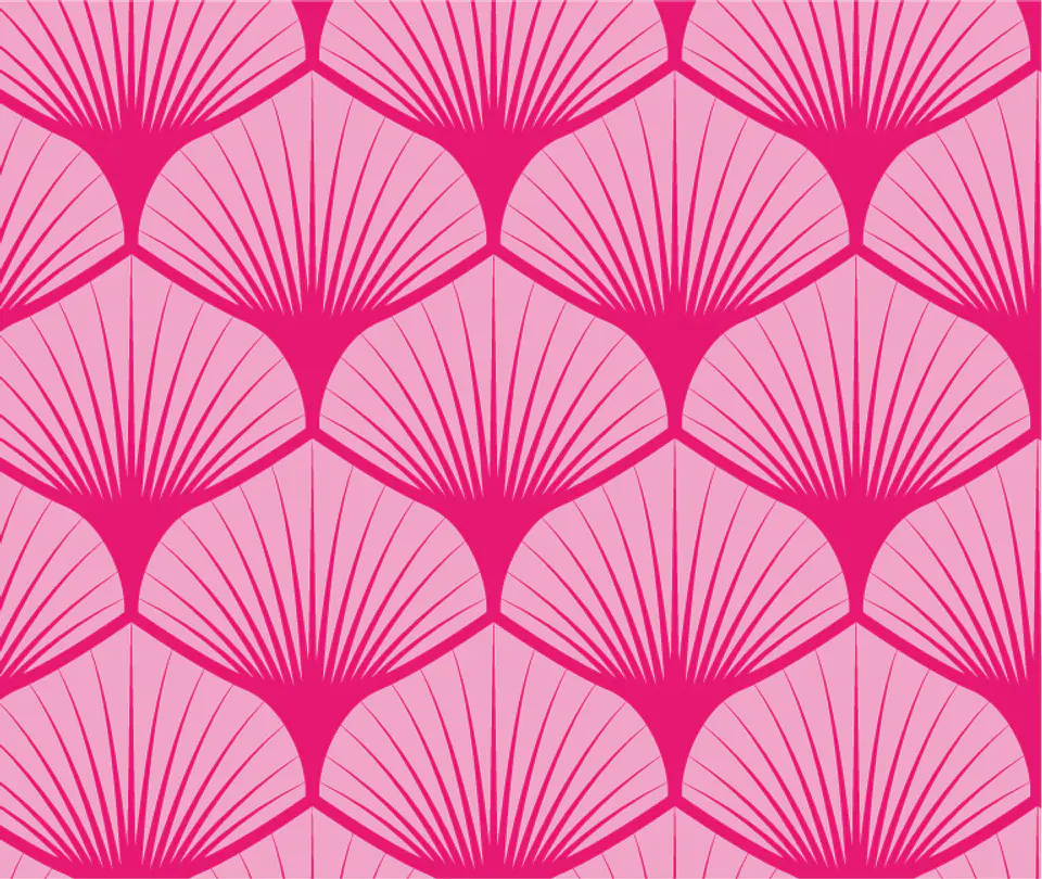 Tela estampada concha  Rosa / Fucsia  1