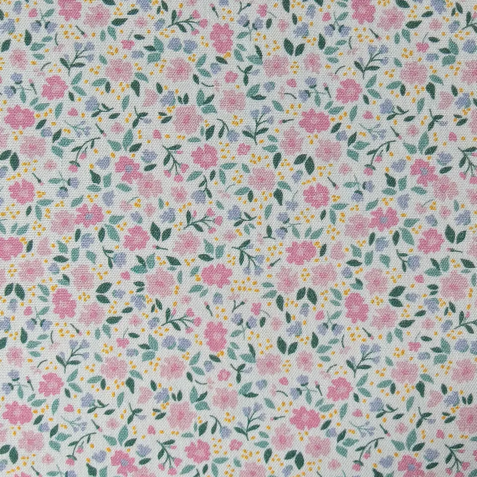 Tela popelín de algodón  de flores pequeñas  1