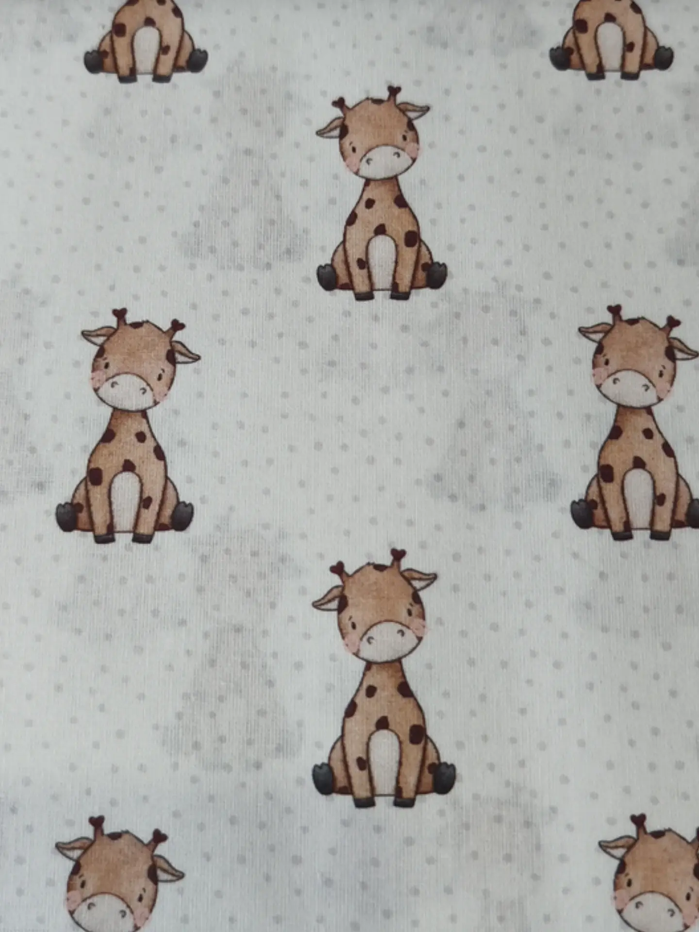 Tela  con estampado de jirafas  1