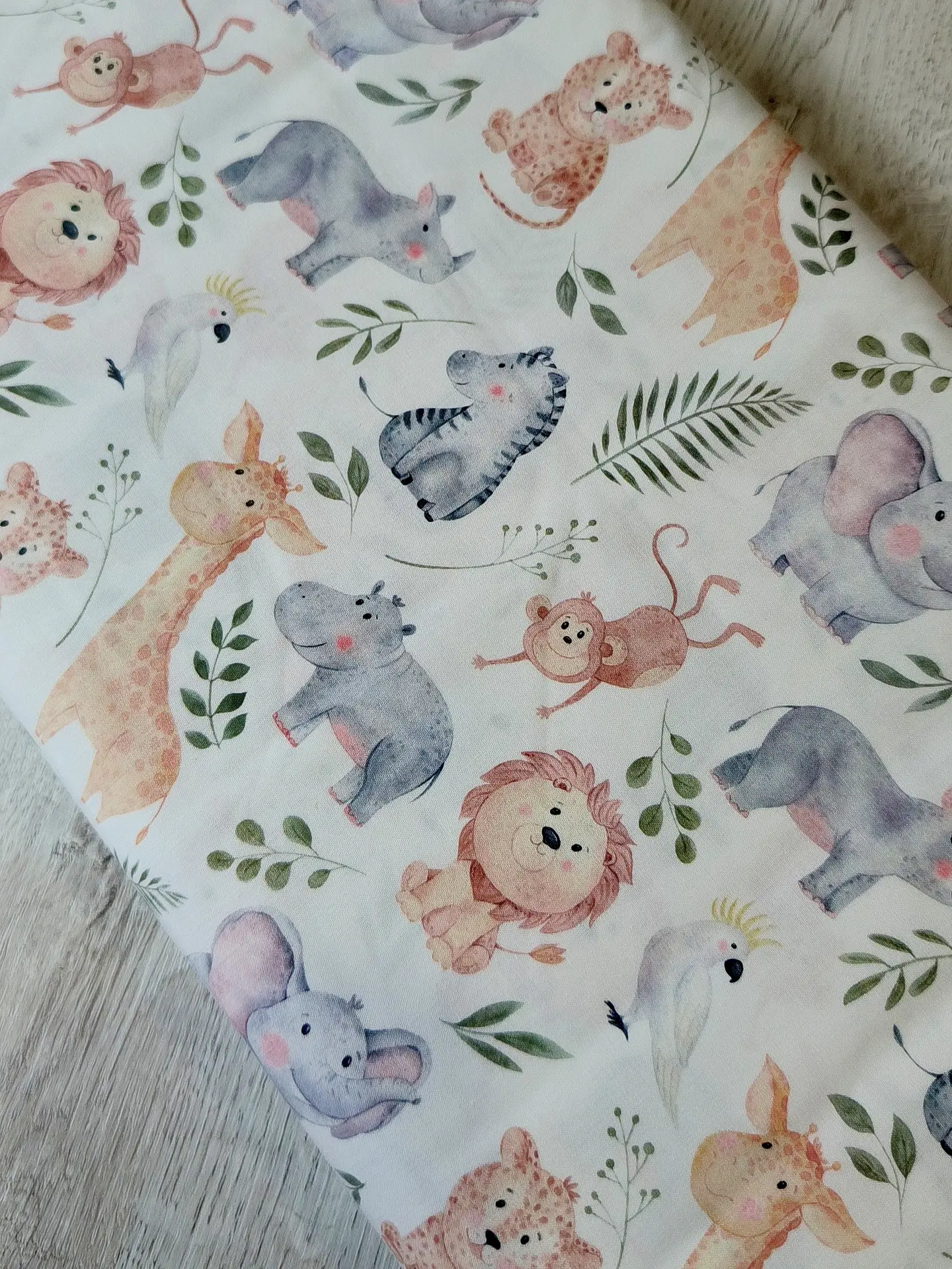 Tela infantil animales  2