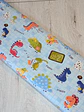 Popelín de algodón estampado dinosaurios azul | Tela infantil - Miniatura 1