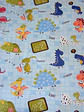 Popelín de algodón estampado dinosaurios azul | Tela infantil - Miniatura 2