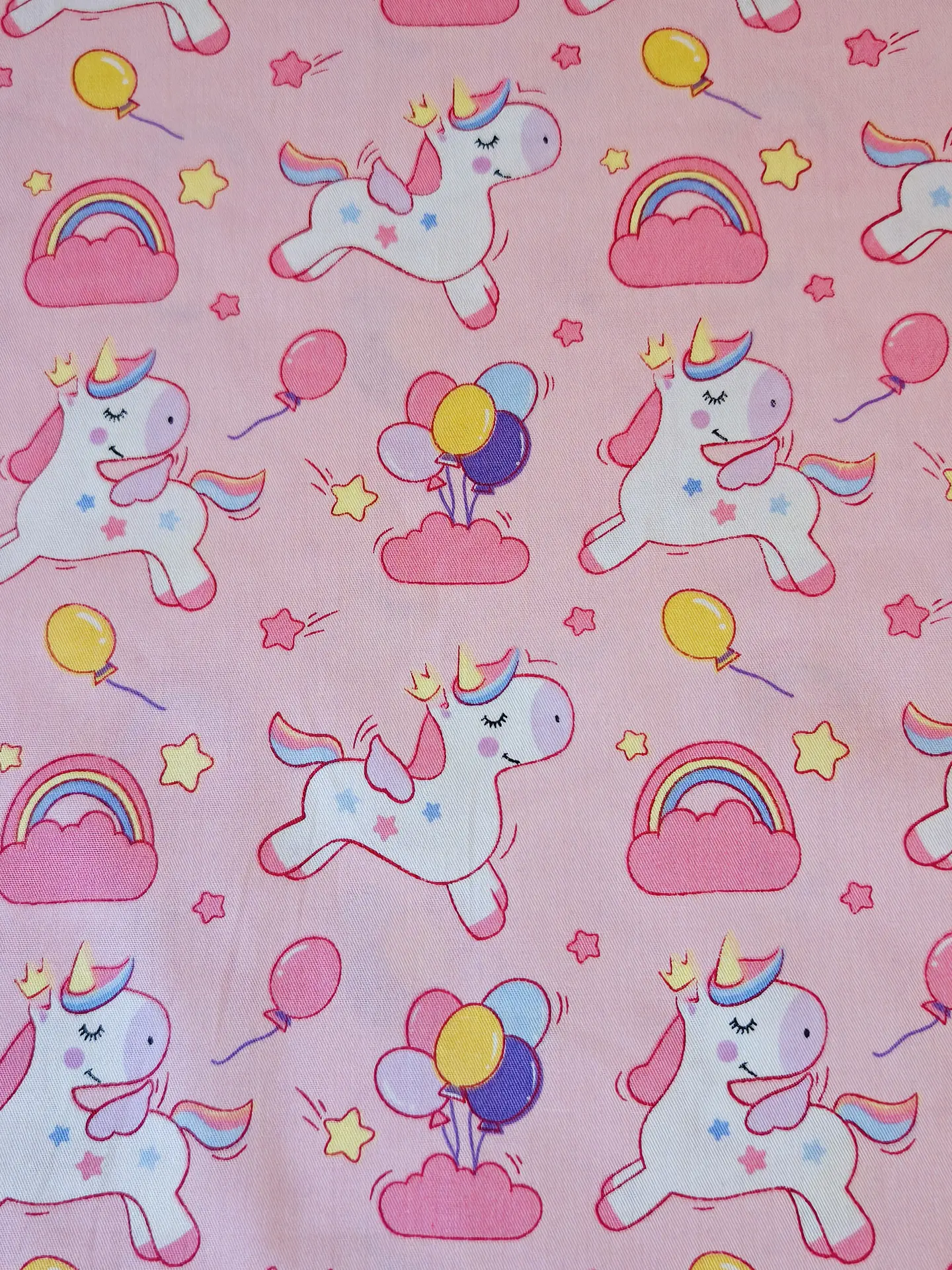 Popelín de algodón unicornios rosa | Tela infantil 2