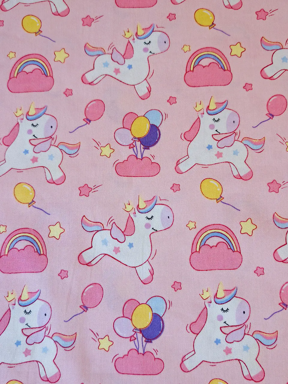 Popelín de algodón unicornios rosa | Tela infantil 2