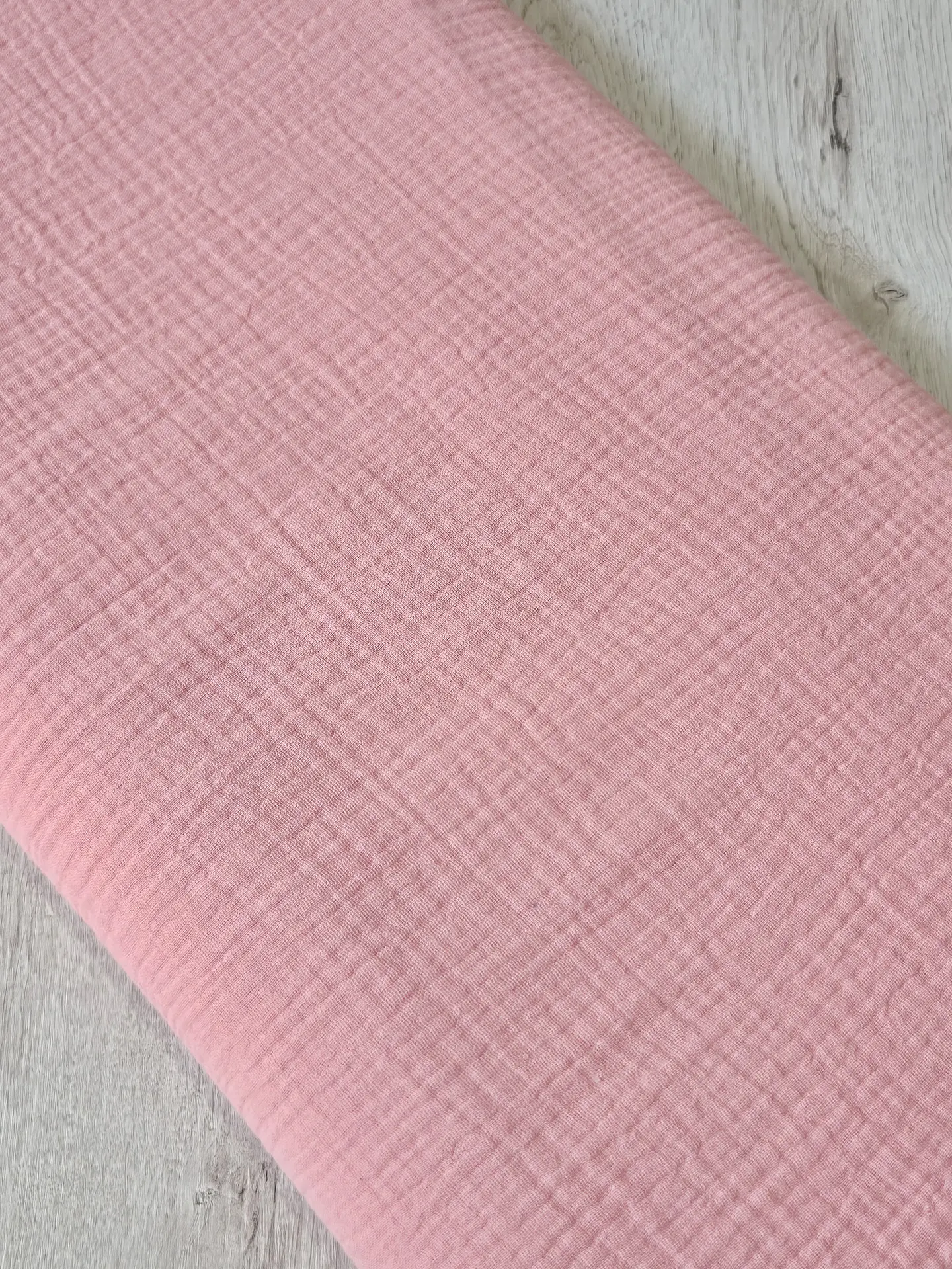 Tela Muselina Rosa Bebé  100% Algodón 1