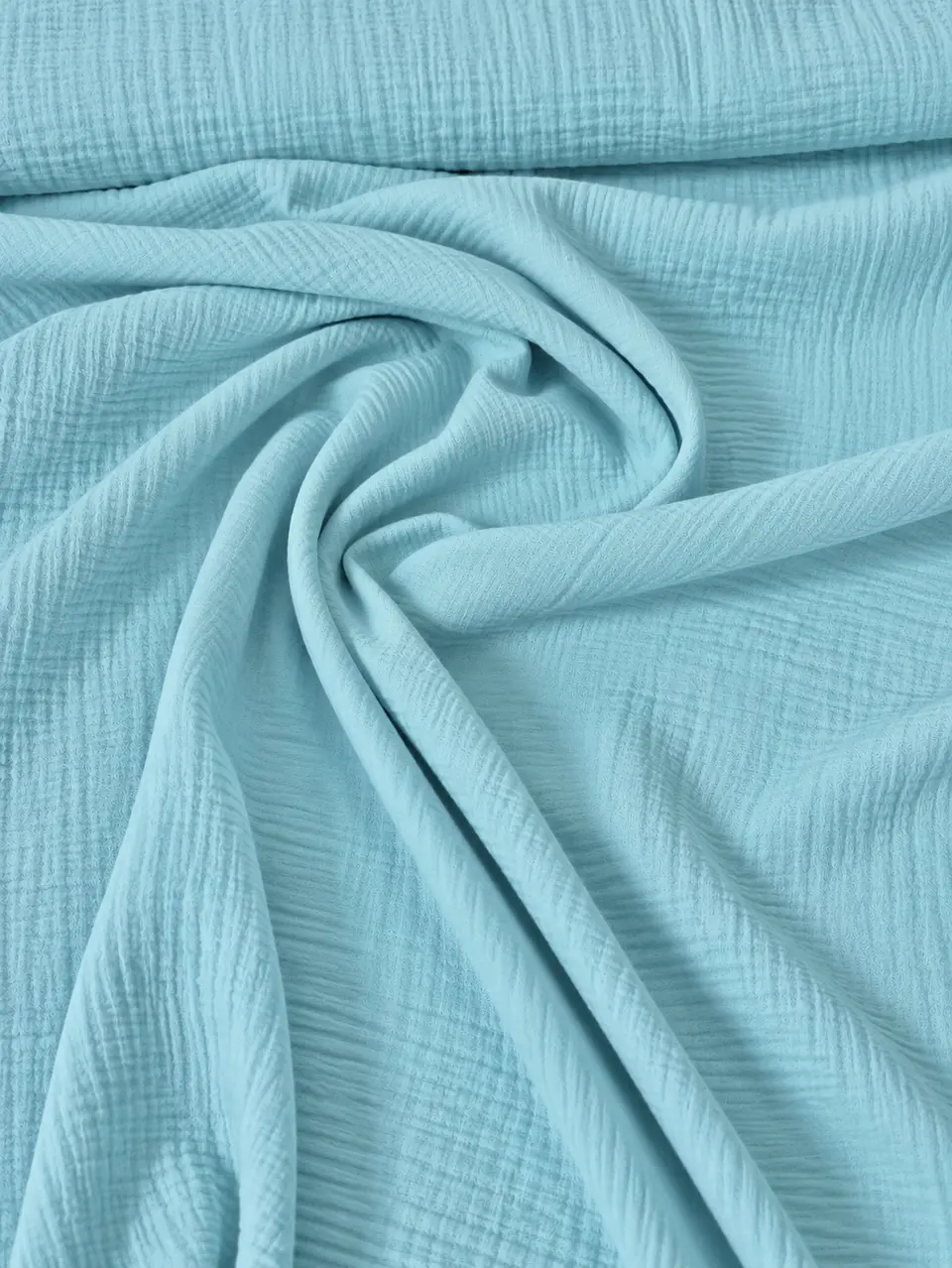 Tela Muselina Azul Agua  2