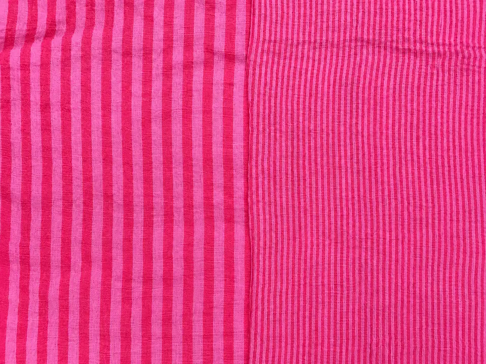 Tela Muselina Doble Gasa Reversible Rosa y Fucsia  1