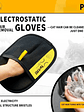 Guante para pelo de animales Guantes electrostáticos Cepillo bidireccional Guante para quitar pelo de mascotas para gatos Perros Ropa Muebles Electrostático - Miniatura 1