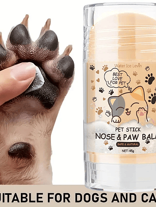 Bálsamo para nariz y patas de perro (45 g), crema protectora para patas de perro, crema hidratante para patas de mascotas, reparador de grietas en las patas de mascotas, accesorios para mascotas