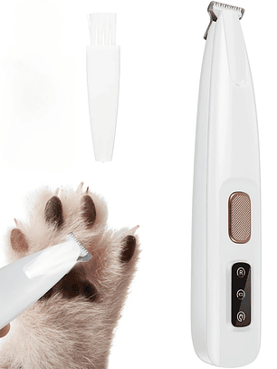 Recortador de patas para perros con luz LED, totalmente impermeable, con pantalla LED, cuchilla ancha de 18 mm.