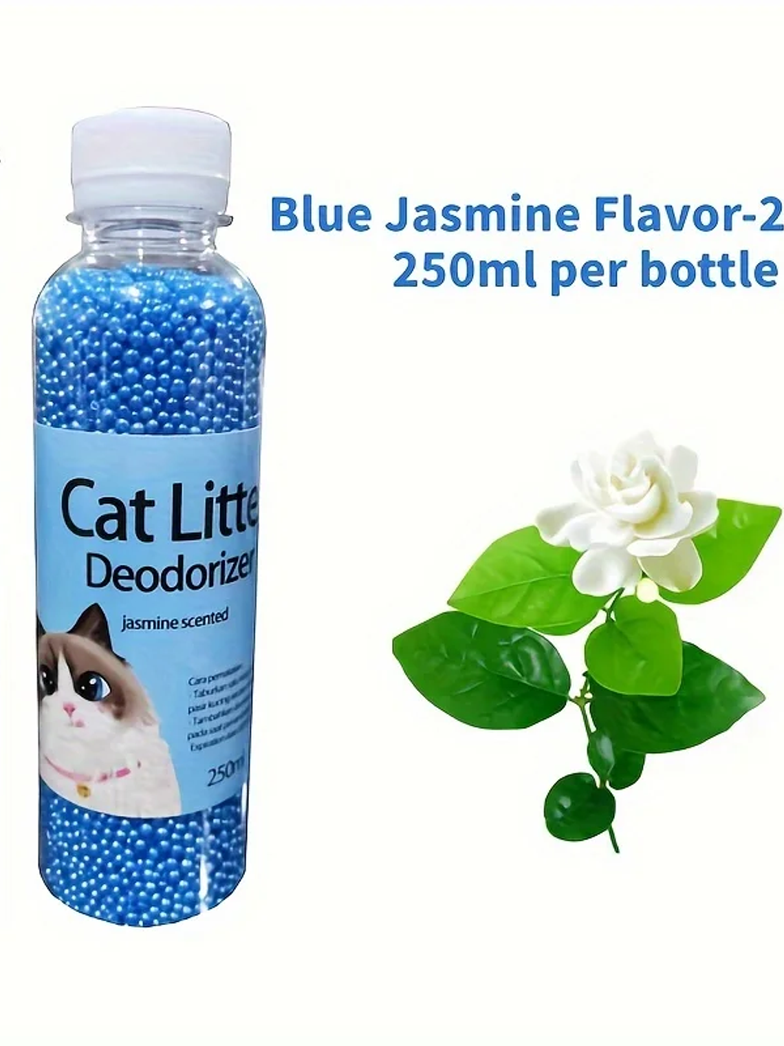 Perlas desodorantes para gatos, 6 sabores, aromáticas, para la caja de arena de gatos, suministros de limpieza para mascotas 8