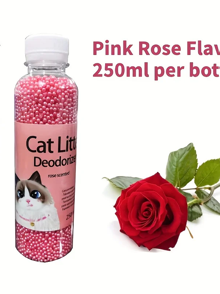Perlas desodorantes para gatos, 6 sabores, aromáticas, para la caja de arena de gatos, suministros de limpieza para mascotas 10
