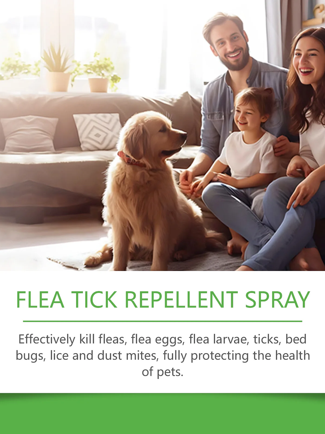 YEGBONG - Spray antipulgas para mascotas (50 ml), hipoalergénico, suave y eficaz para el cuidado del pelaje de perros y gatos, con fórmula vegetal no tóxica. 8