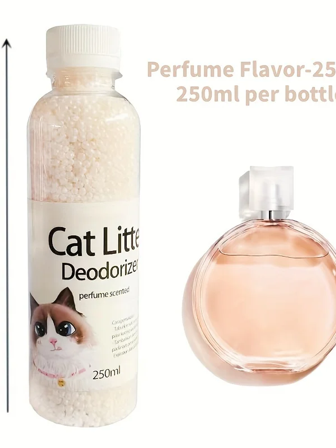 Perlas desodorantes para gatos, 6 sabores, aromáticas, para la caja de arena de gatos, suministros de limpieza para mascotas 11