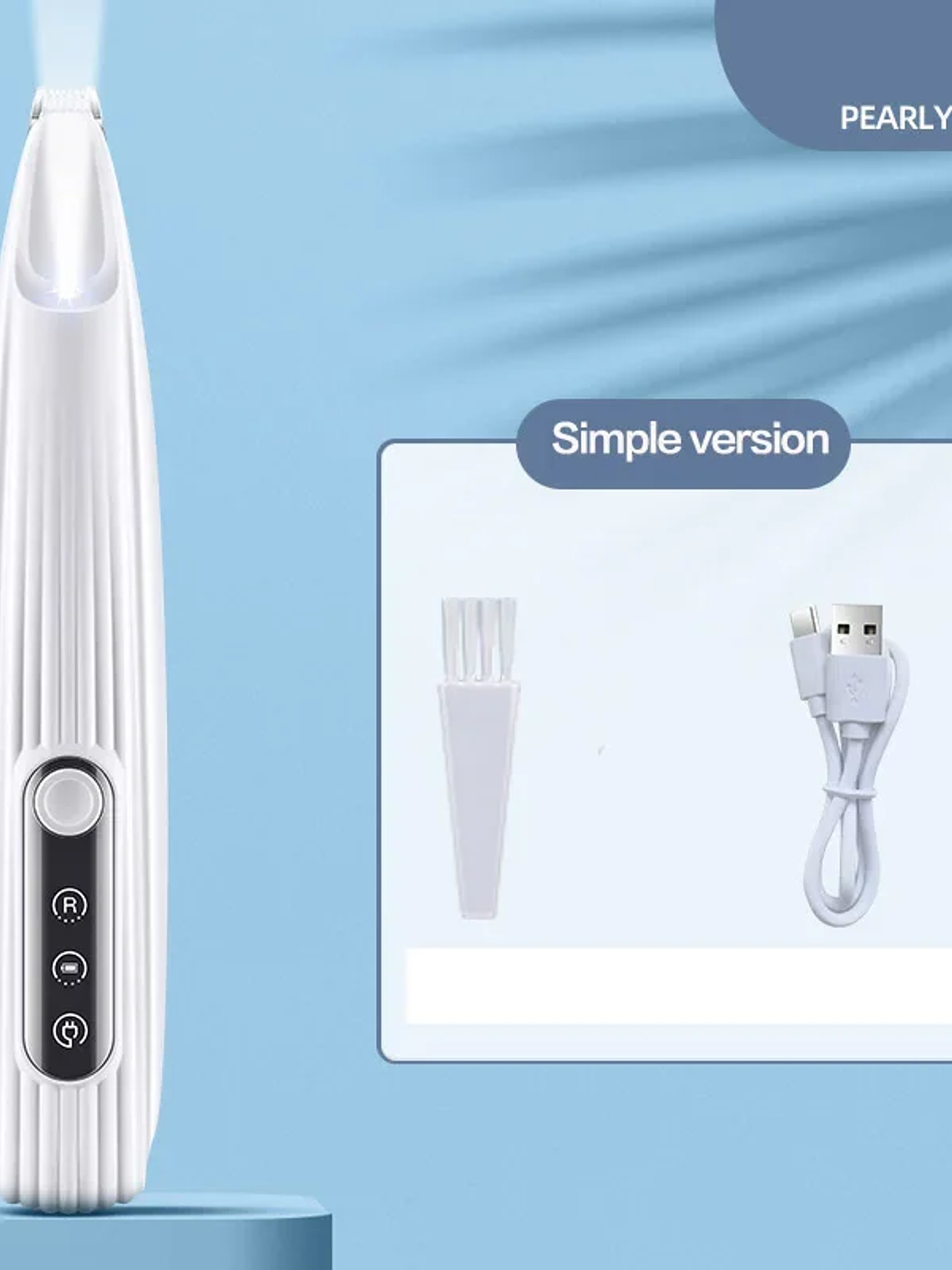 Recortador de patas para perros con luz LED, totalmente impermeable, con pantalla LED, cuchilla ancha de 18 mm. 12