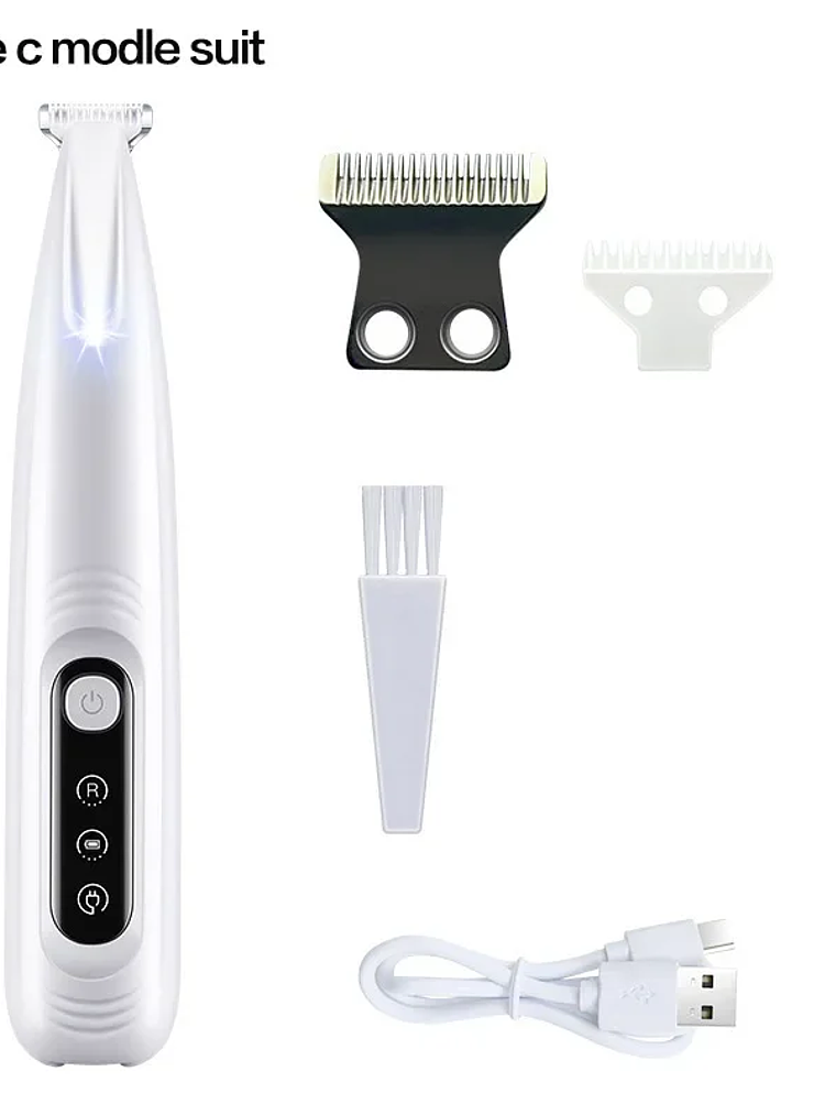 Recortador de patas para perros con luz LED, totalmente impermeable, con pantalla LED, cuchilla ancha de 18 mm. 13