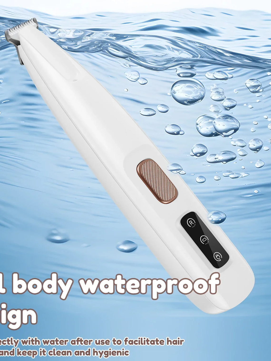 Recortador de patas para perros con luz LED, totalmente impermeable, con pantalla LED, cuchilla ancha de 18 mm. 17